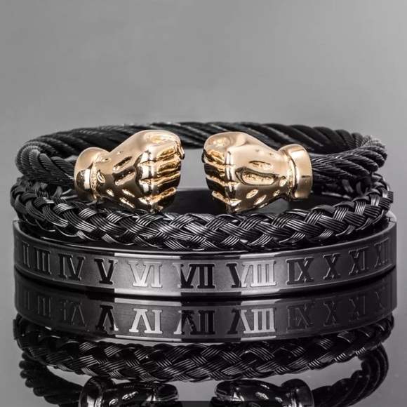 Daps Bracelet Set -Black - Picture 1 of 4